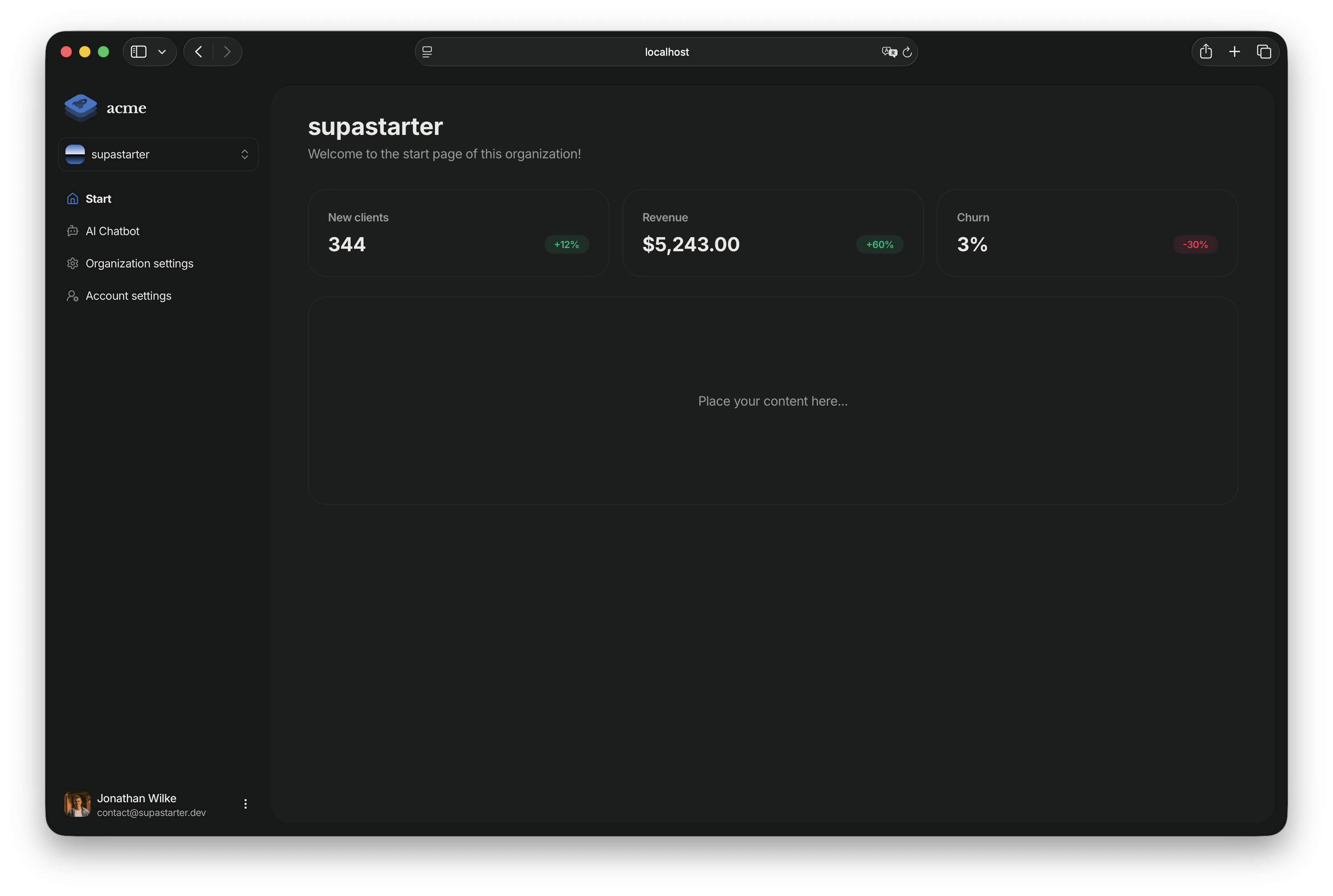Our application